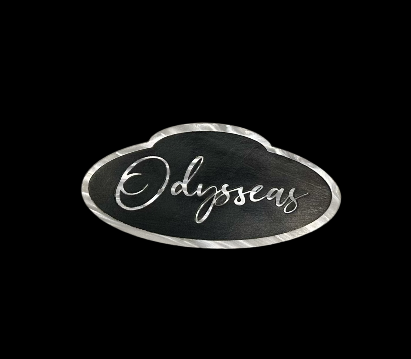 Bouzouki Tailpiece - Inlay Acrylic Black