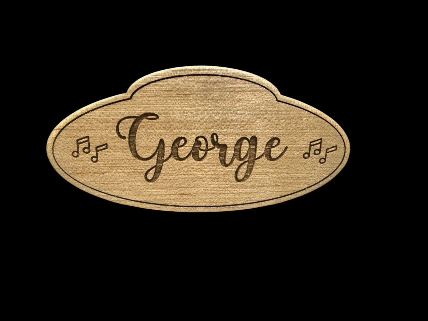 Bouzouki Tailpiece - Engraved Maple