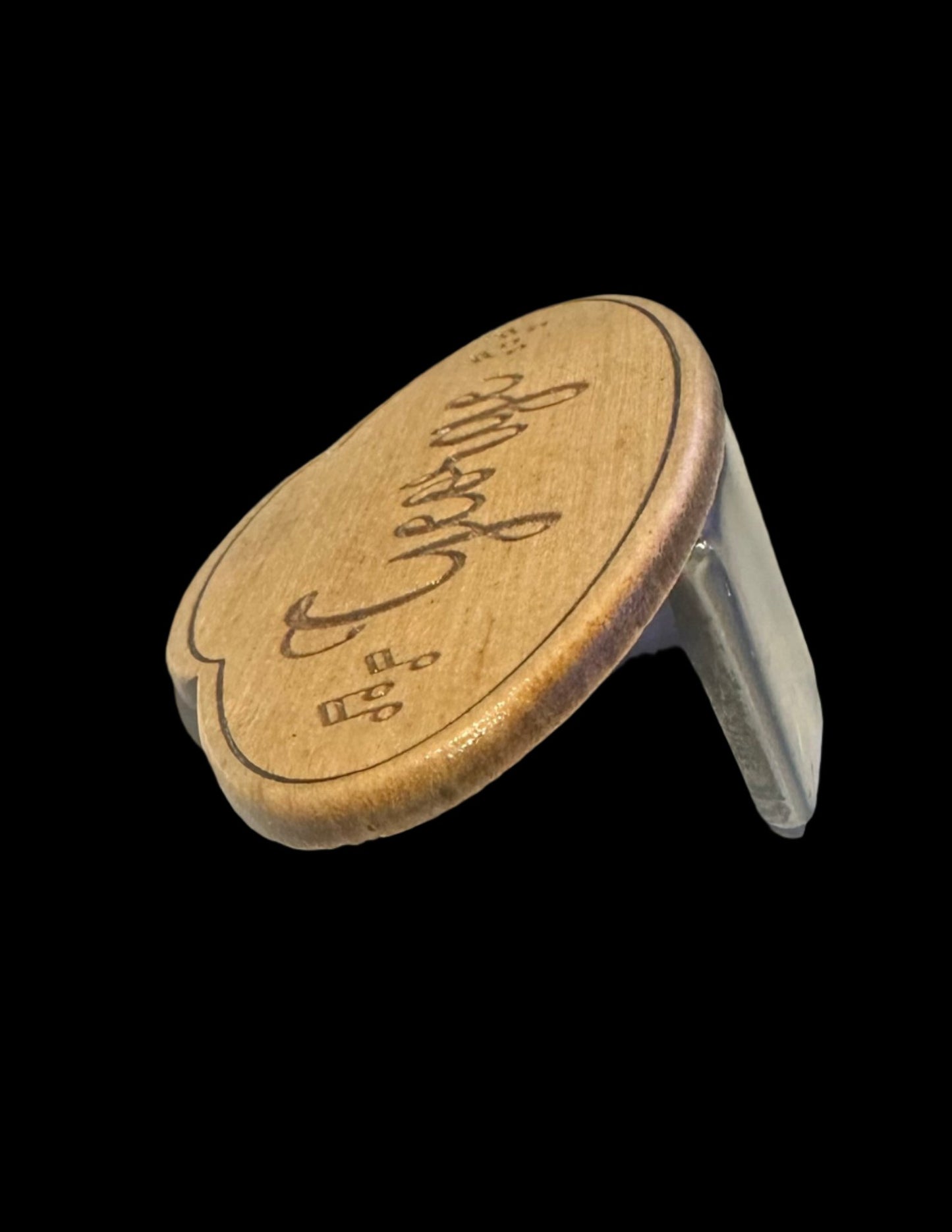Bouzouki Tailpiece - Engraved Maple