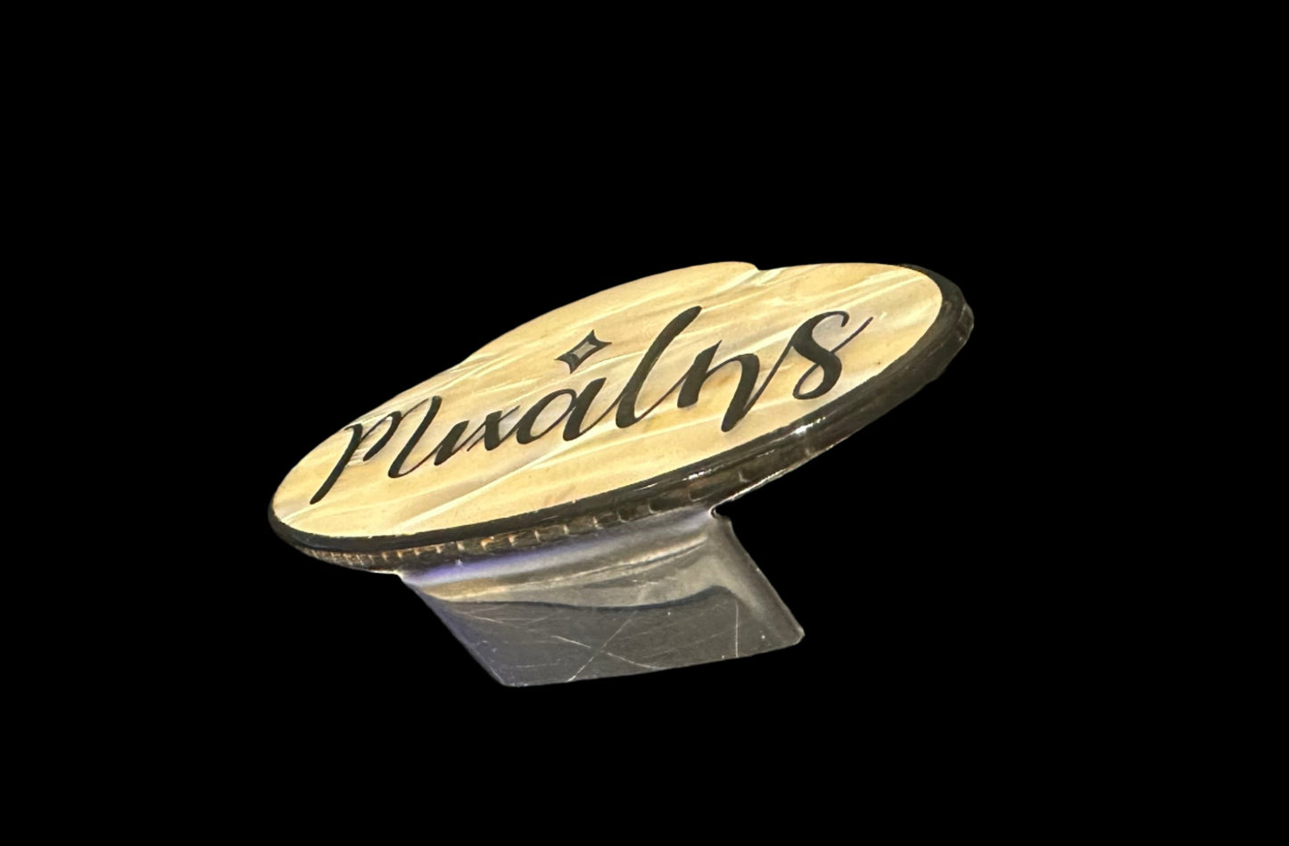 Bouzouki Tailpiece - Inlay Acrylic Pearl Antique