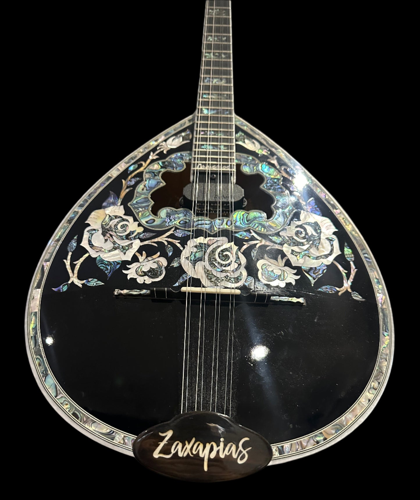 Bouzouki Tailpiece - Inlay Ebony