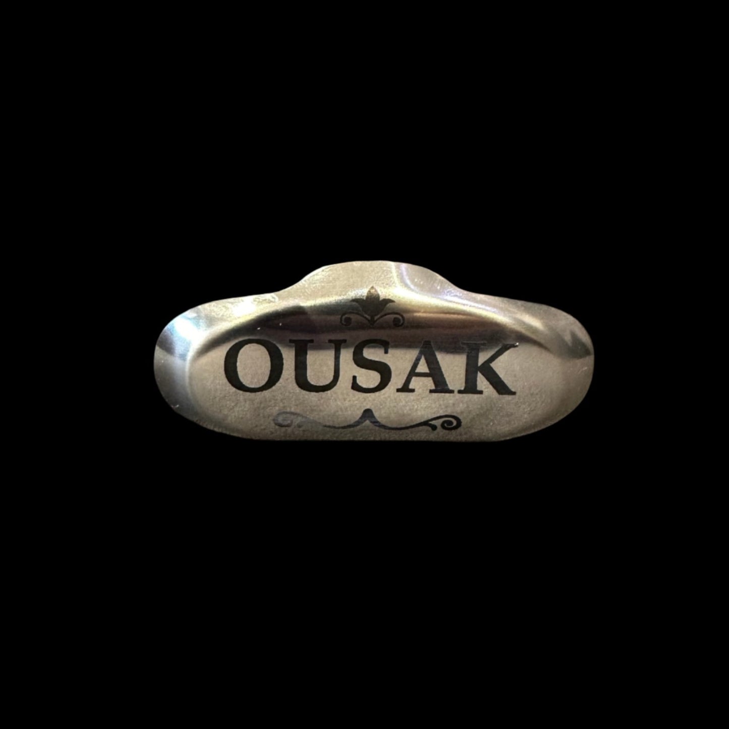 Bouzouki Tailpiece Standard Steel - Engraved in Black