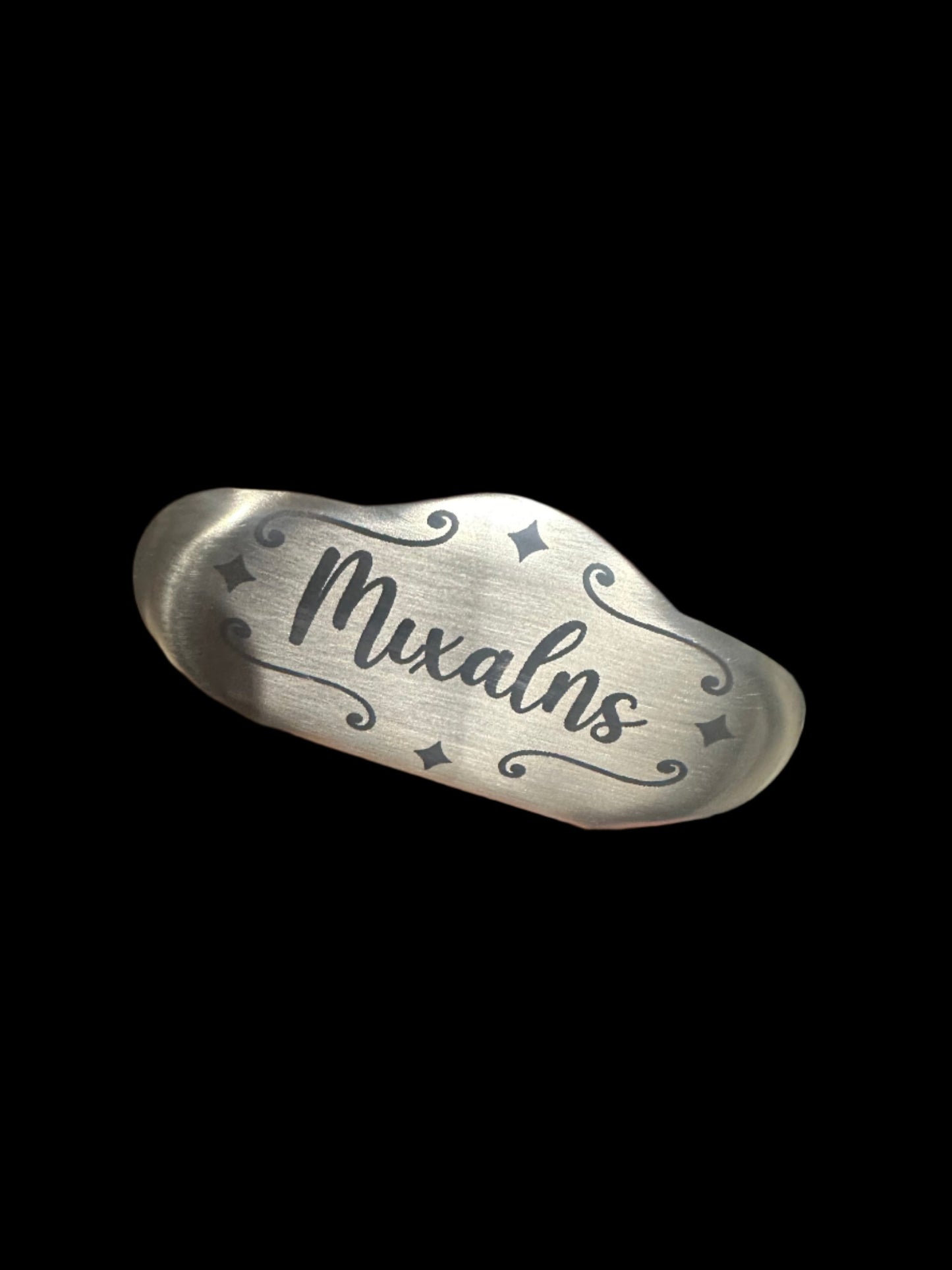 Bouzouki Tailpiece Standard Steel - Engraved in Black