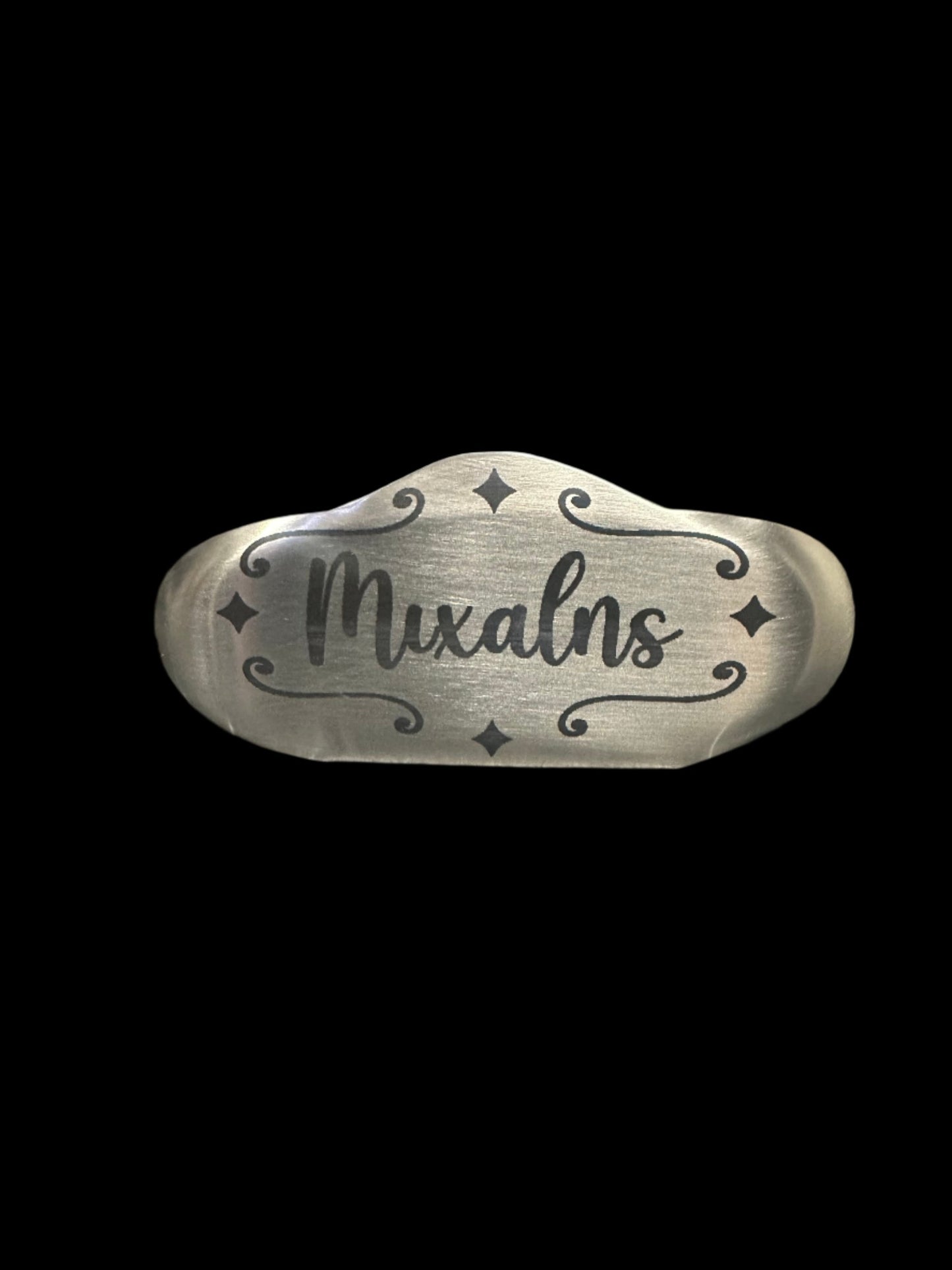 Bouzouki Tailpiece Standard Steel - Engraved in Black