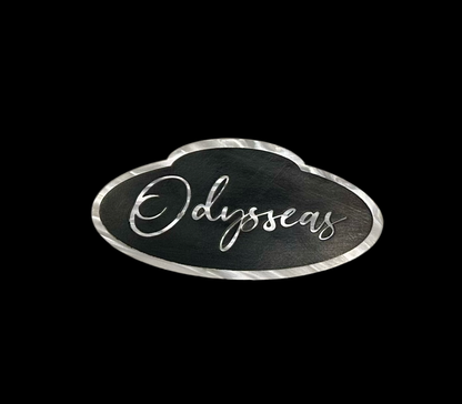 Bouzouki Tailpiece - Inlay Acrylic Black