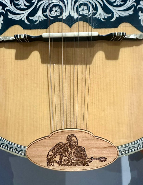 Bouzouki Tailpiece - Engraved Cherry Zampetas
