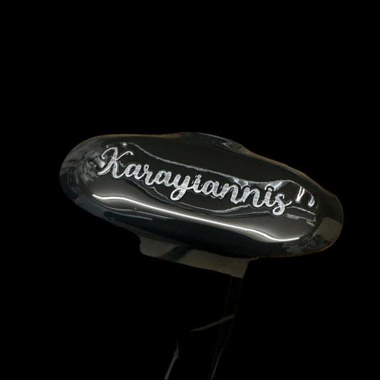 Bouzouki Tailpiece Standard Black - Custom Engraved