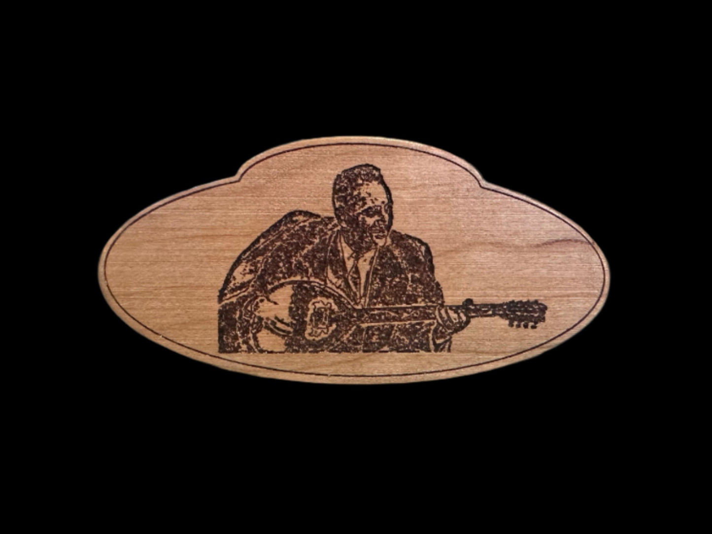 Bouzouki Tailpiece - Engraved Cherry Zampetas
